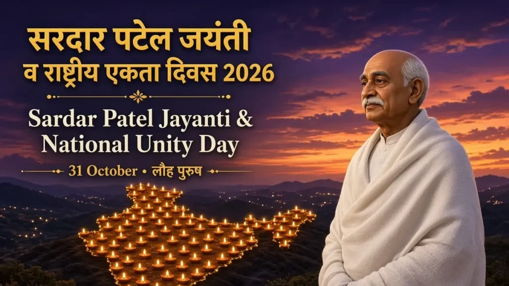 सरदार पटेल जयंती 2026 और राष्ट्रीय एकता दिवस: पोस्टर व संदेश