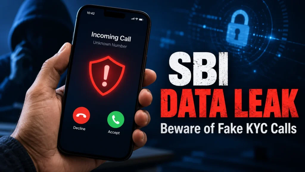 Conceptual AI illustration: beware of fake KYC calls.