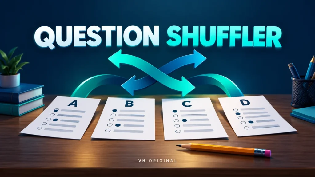 Question paper shuffler — VH Original