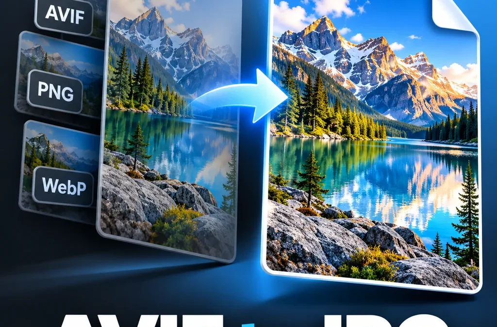 AVIF से JPG, PNG और WebP