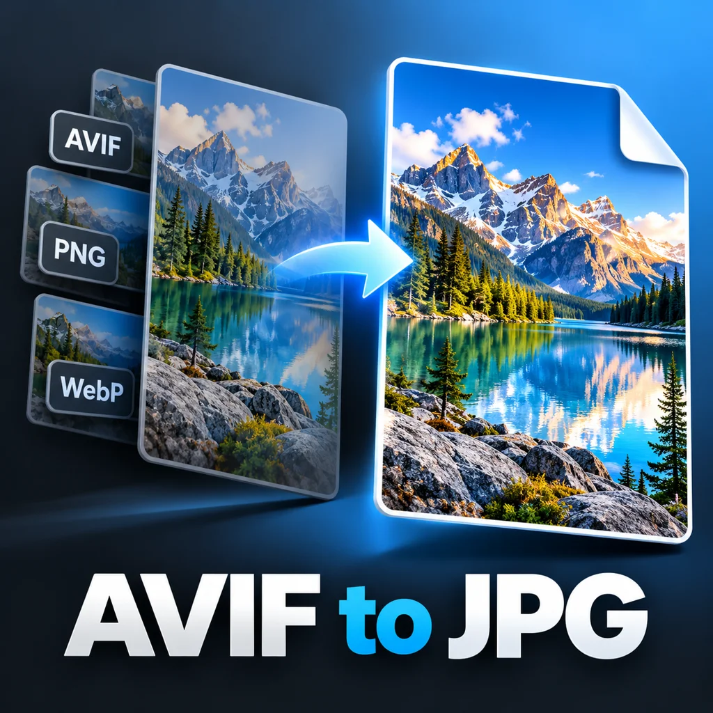 AVIF से JPG, PNG और WebP