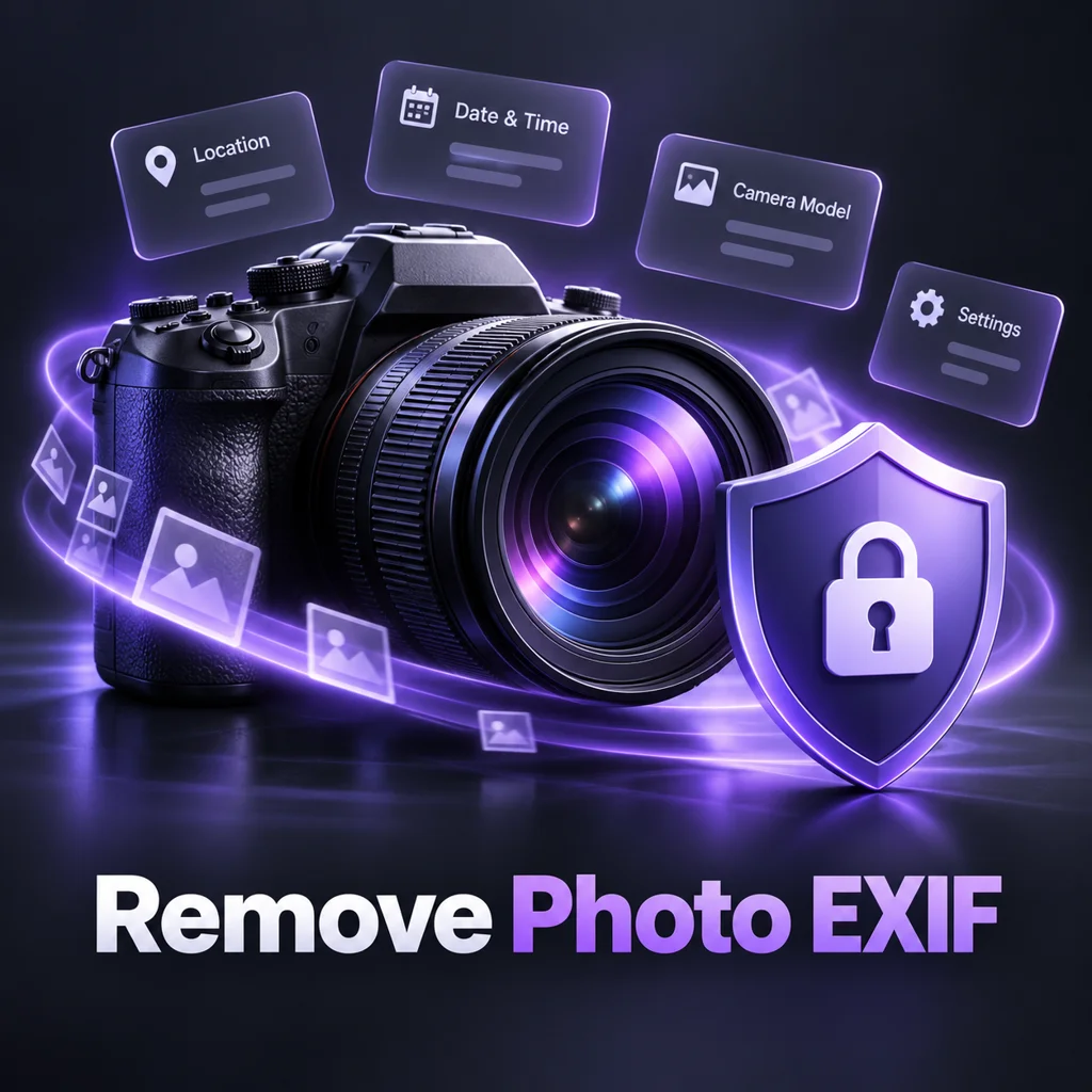 EXIF देखें और हटाएं