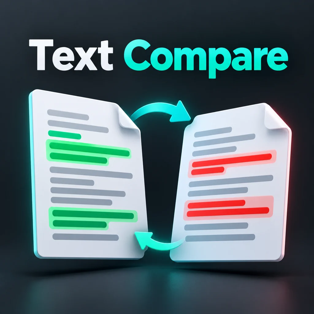 Text Compare — शब्द और लाइन के बदलाव
