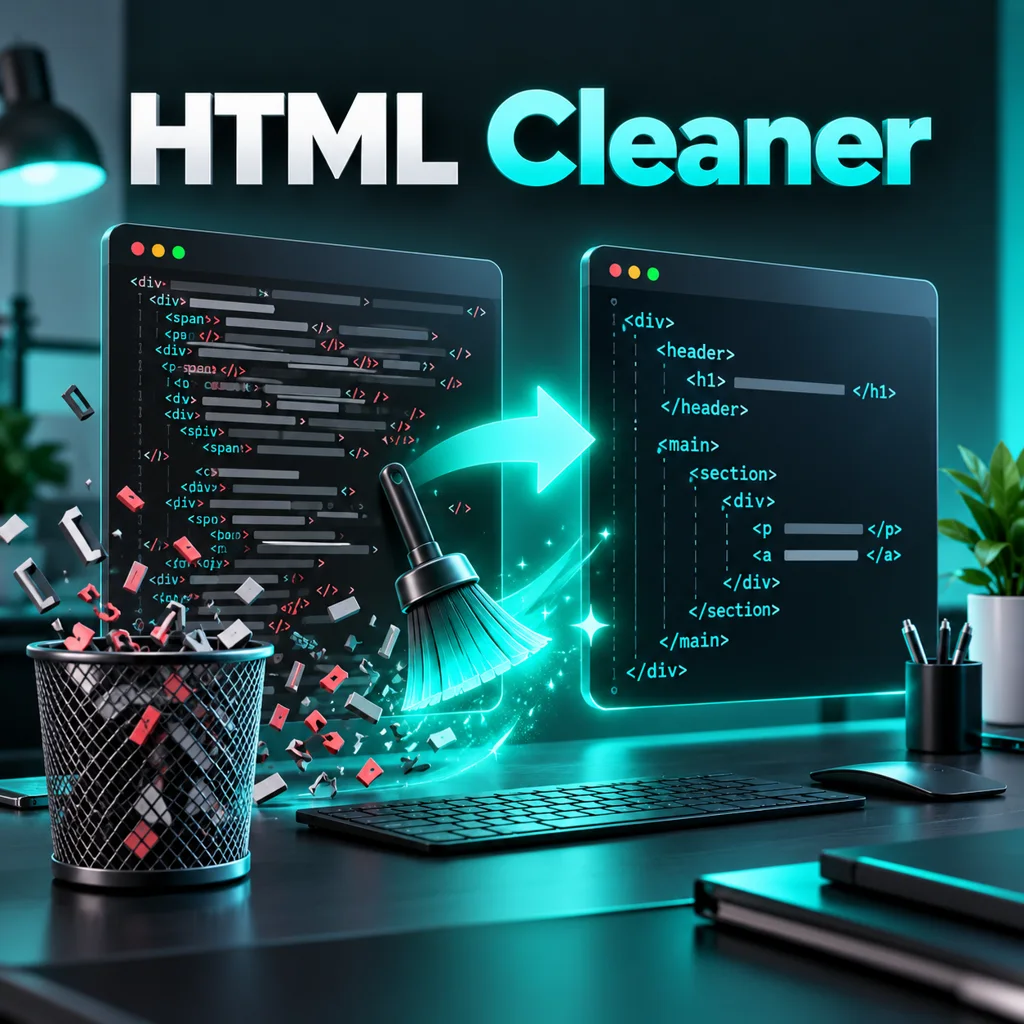 HTML साफ और Format करें