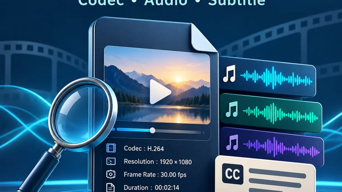 Video & Audio Compatibility Checker — Codec और भाषा के Tracks जांचें