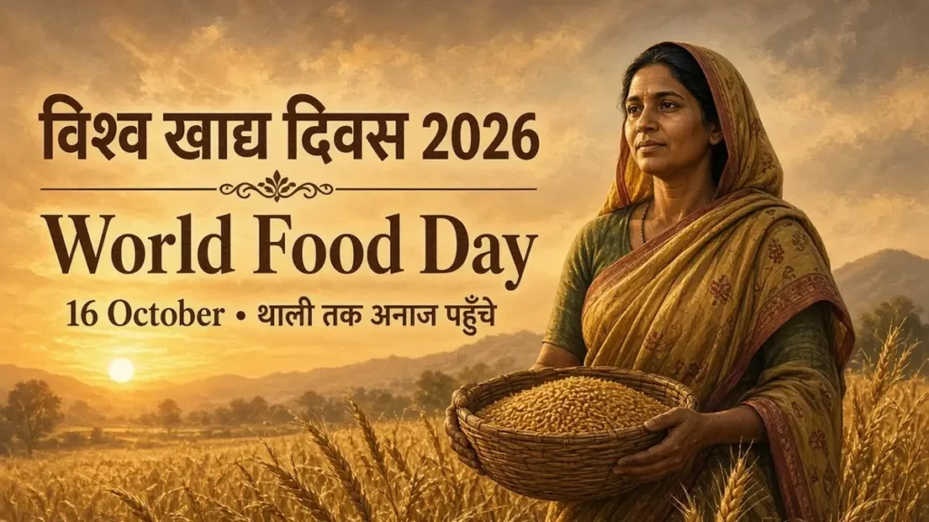 विश्व खाद्य दिवस 2026: जागरूकता पोस्टर और हिंदी संदेश
